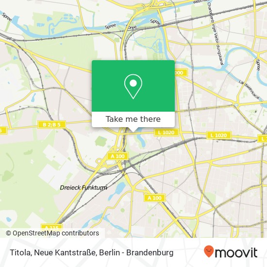 Titola, Neue Kantstraße map