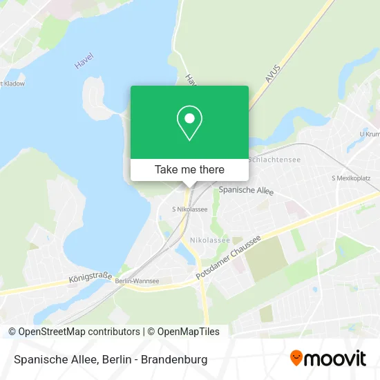 Карта Spanische Allee