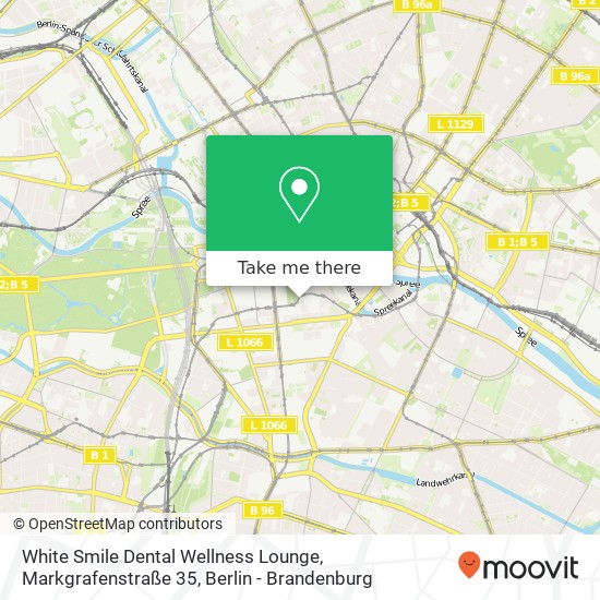 Карта White Smile Dental Wellness Lounge, Markgrafenstraße 35