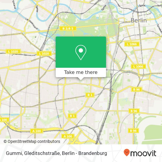 Gummi, Gleditschstraße map