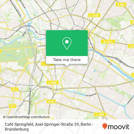 Карта Café Springfeld, Axel-Springer-Straße 39