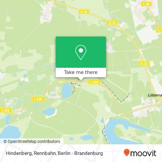 Карта Hindenberg, Rennbahn
