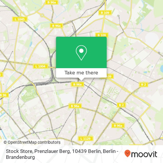 Карта Stock Store, Prenzlauer Berg, 10439 Berlin