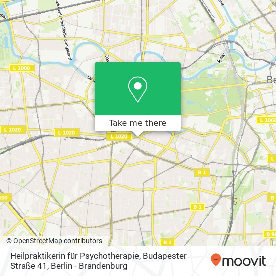 Heilpraktikerin für Psychotherapie, Budapester Straße 41 map