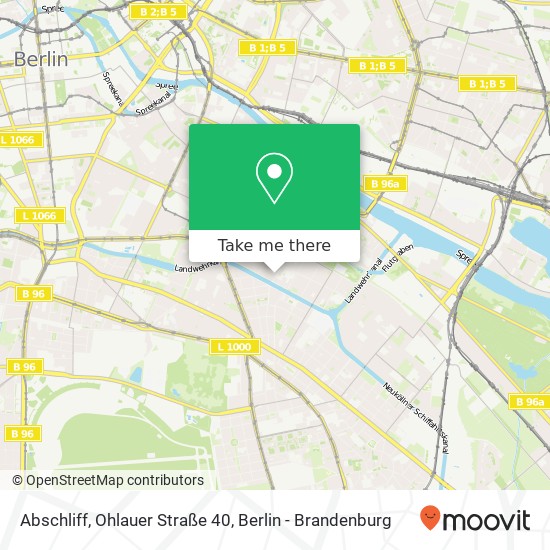 Карта Abschliff, Ohlauer Straße 40