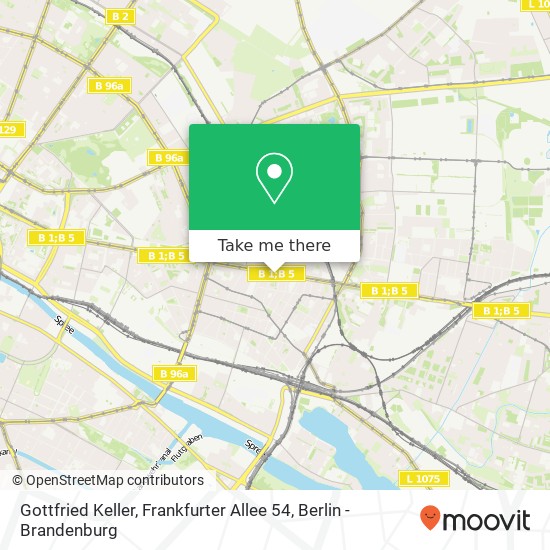 Gottfried Keller, Frankfurter Allee 54 map