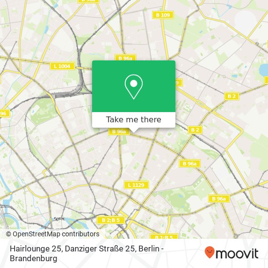 Hairlounge 25, Danziger Straße 25 map