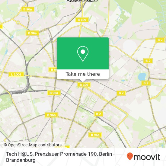 Tech H@US, Prenzlauer Promenade 190 map