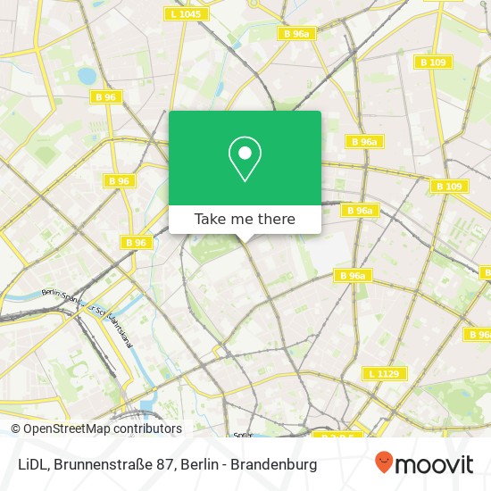 LiDL, Brunnenstraße 87 map