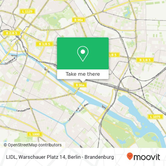 LIDL, Warschauer Platz 14 map