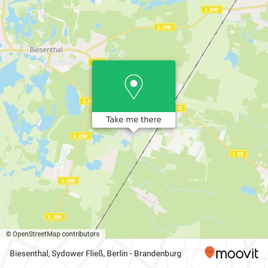 Biesenthal, Sydower Fließ map