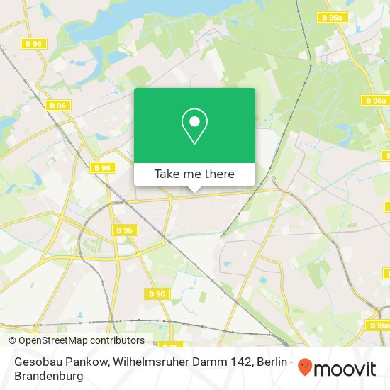 Карта Gesobau Pankow, Wilhelmsruher Damm 142