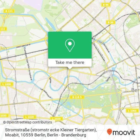 Stromstraße (stromstr ecke Kleiner Tiergarten), Moabit, 10559 Berlin map