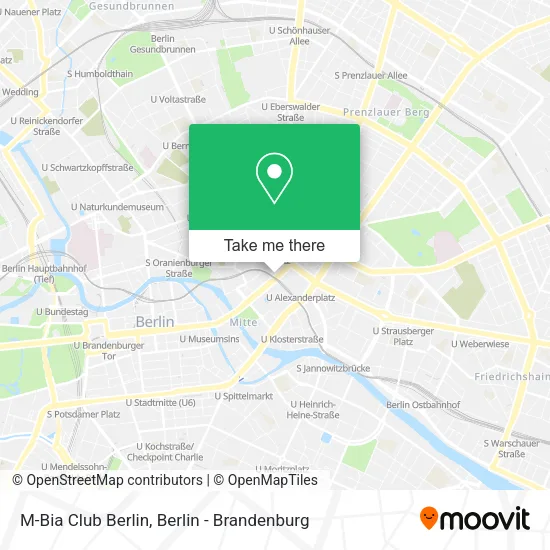 M-Bia Club Berlin map
