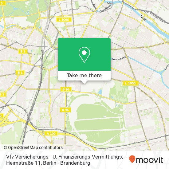 Карта Vfv Versicherungs - U. Finanzierungs-Vermittlungs, Heimstraße 11