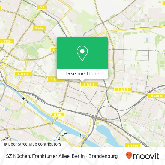 SZ Küchen, Frankfurter Allee map