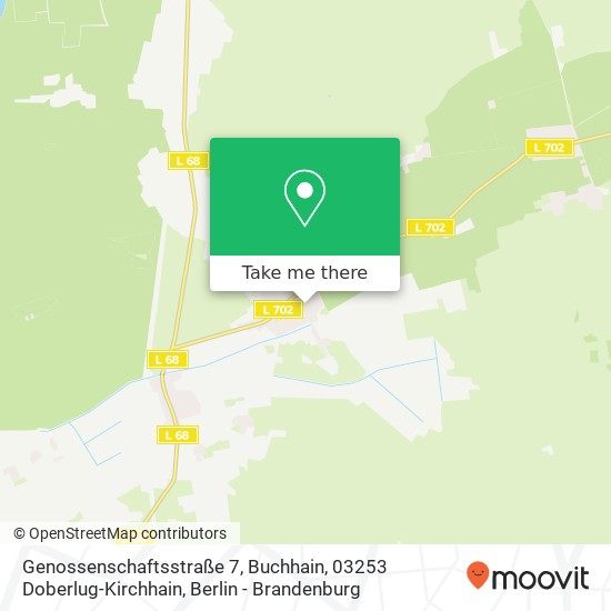 Genossenschaftsstraße 7, Buchhain, 03253 Doberlug-Kirchhain map