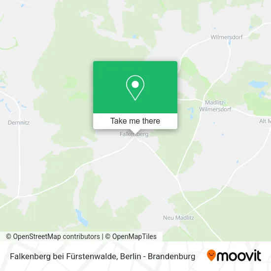 Карта Falkenberg bei Fürstenwalde