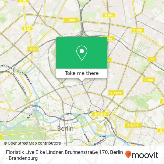 Карта Floristik Live Elke Lindner, Brunnenstraße 170