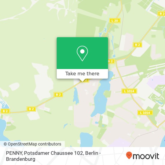 Карта PENNY, Potsdamer Chaussee 102