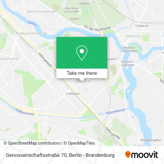 Карта Genossenschaftsstraße 70