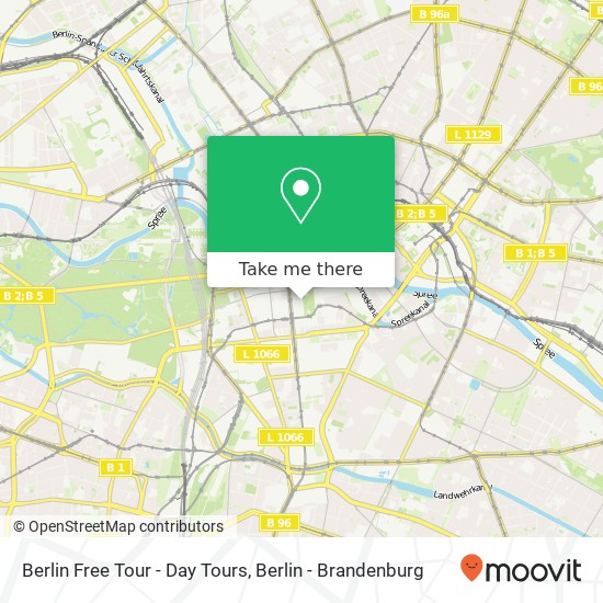 Berlin Free Tour - Day Tours map