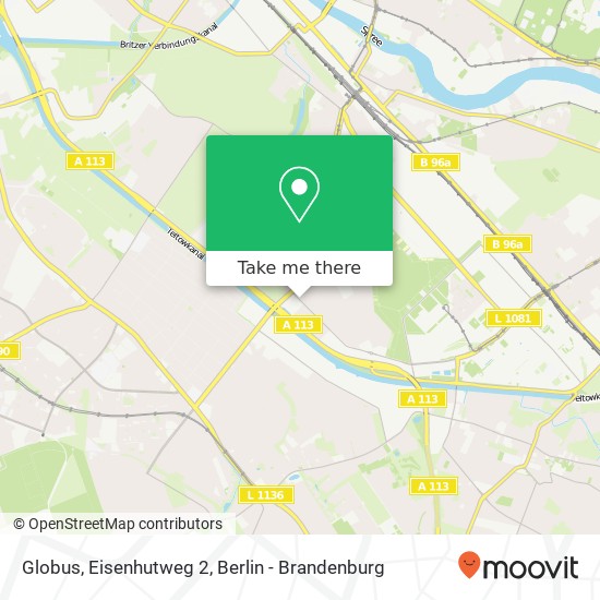Globus, Eisenhutweg 2 map