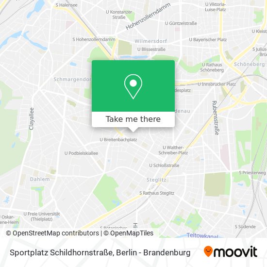 Карта Sportplatz Schildhornstraße