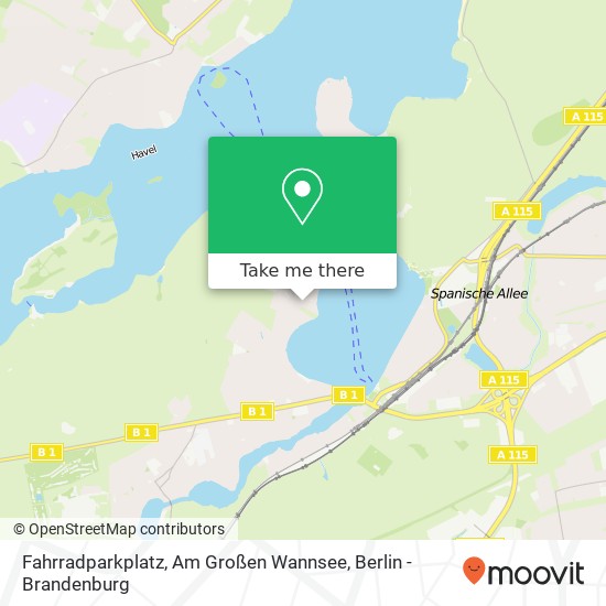 Fahrradparkplatz, Am Großen Wannsee map