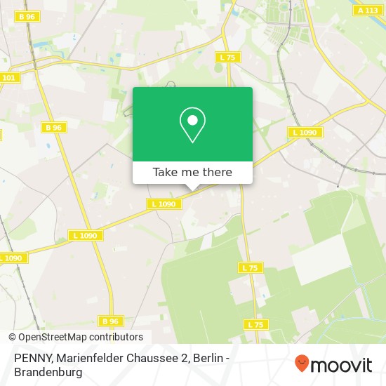 PENNY, Marienfelder Chaussee 2 map