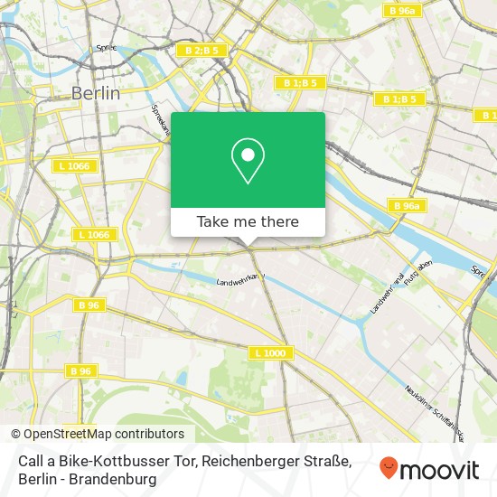 Call a Bike-Kottbusser Tor, Reichenberger Straße map