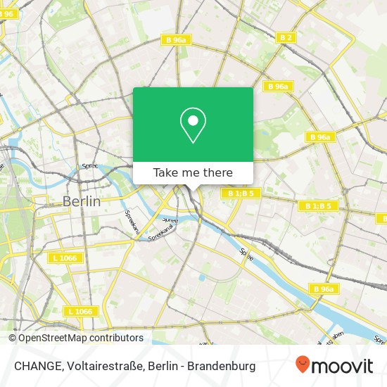 Карта CHANGE, Voltairestraße