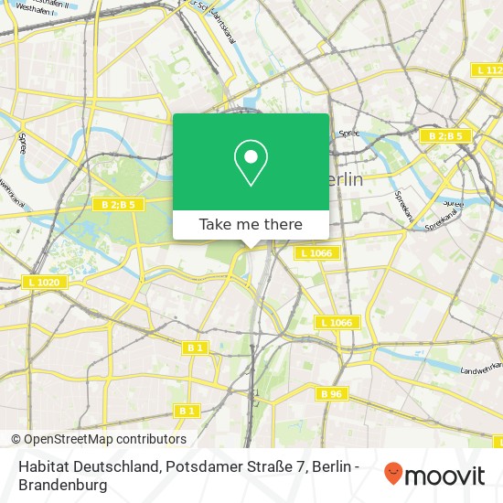 Карта Habitat Deutschland, Potsdamer Straße 7