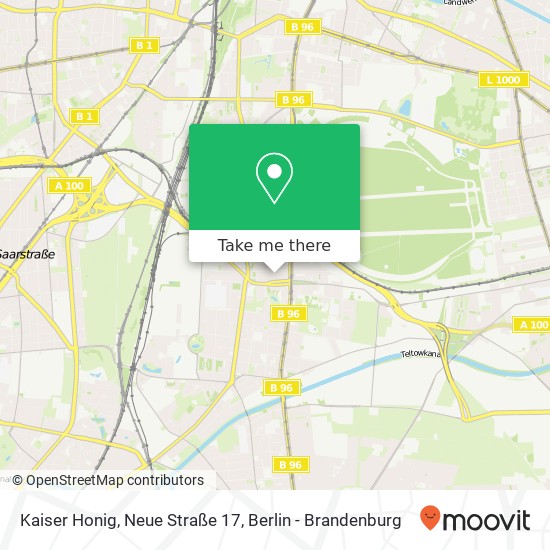 Карта Kaiser Honig, Neue Straße 17