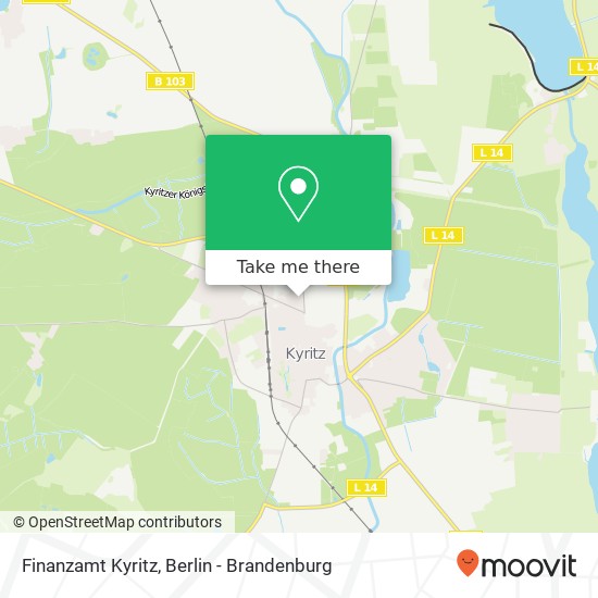 Карта Finanzamt Kyritz
