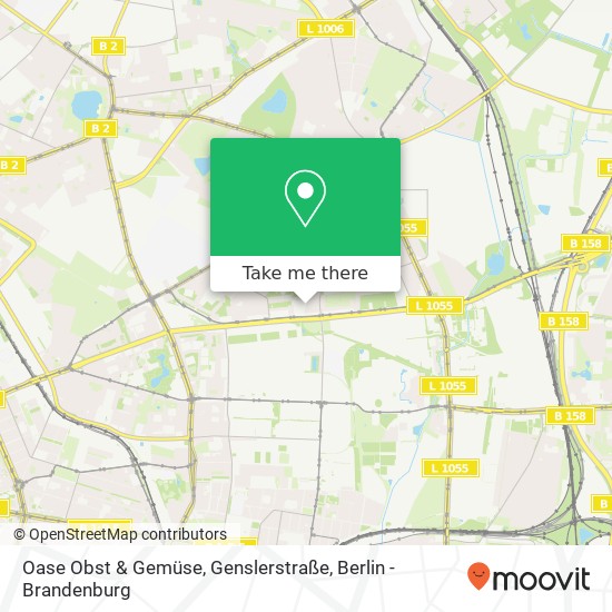 Oase Obst & Gemüse, Genslerstraße map