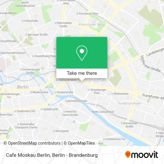 Cafe Moskau Berlin map