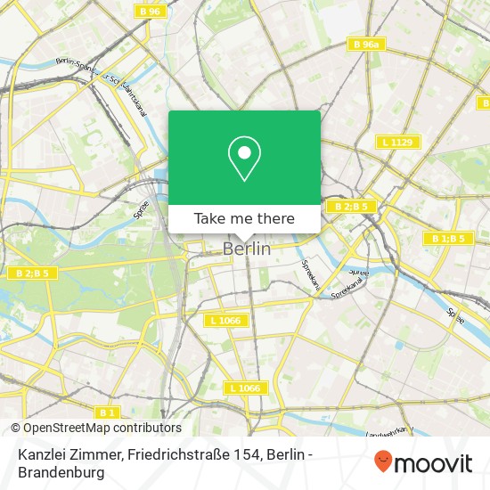 Карта Kanzlei Zimmer, Friedrichstraße 154