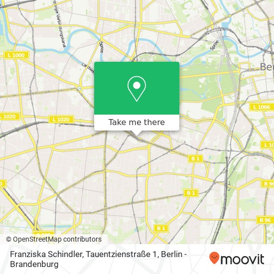 Franziska Schindler, Tauentzienstraße 1 map