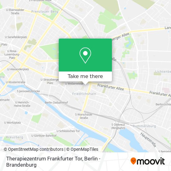 Therapiezentrum Frankfurter Tor map