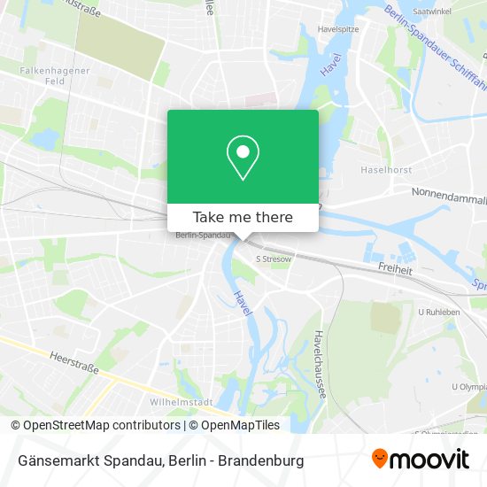 Gänsemarkt Spandau map