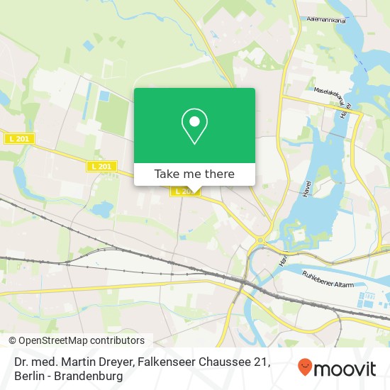 Dr. med. Martin Dreyer, Falkenseer Chaussee 21 map