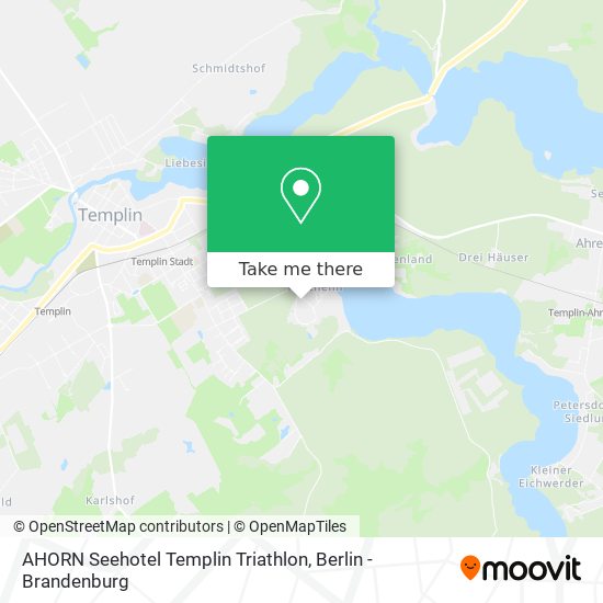 AHORN Seehotel Templin Triathlon map