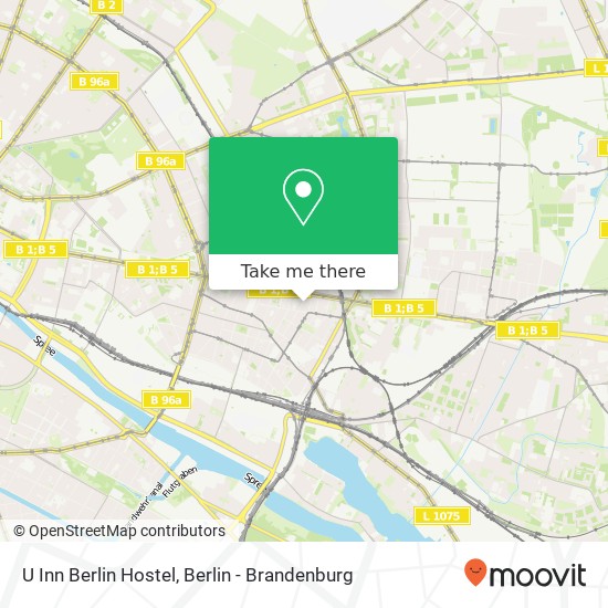 Карта U Inn Berlin Hostel