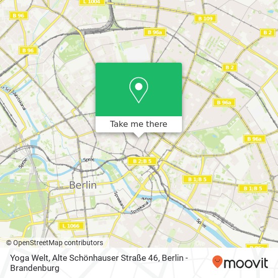 Карта Yoga Welt, Alte Schönhauser Straße 46