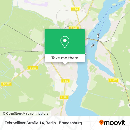 Карта Fehrbelliner Straße 14