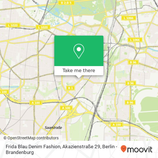 Frida Blau Denim Fashion, Akazienstraße 29 map