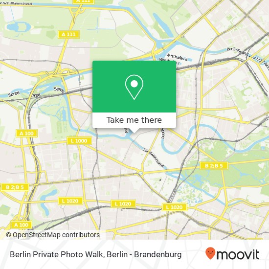 Berlin Private Photo Walk map