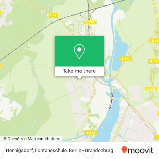 Hennigsdorf, Fontaneschule map