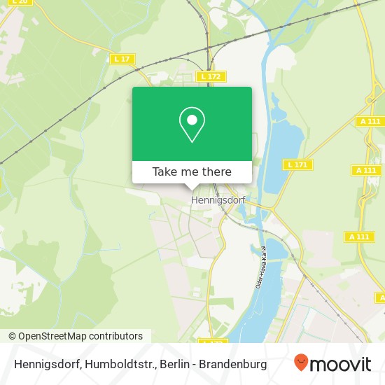 Карта Hennigsdorf, Humboldtstr.